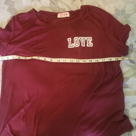 Burgundy Cardio Couture Tshirt - Picture 7 of 7